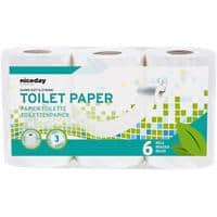 Niceday Professional Standard Toiletpapier 3-laags 4708252 6 Rollen à 200 Vellen