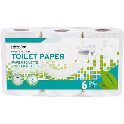 Niceday Professional Standard Toiletpapier 3-laags 4708252 6 Rollen à 200 Vellen