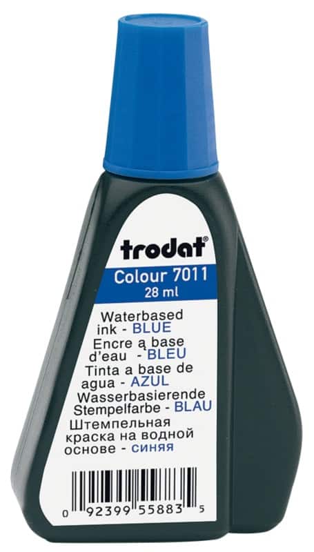 Trodat 7011 Inktflacon blauw, 28 ml