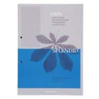 AURORA Splendid Schrijfblok A4 Geruit Gelijmd Papier Grijs Geperforeerd Recycled 200 Pagina's