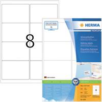 HERMA Multifunctionele etiketten 1104 Blauw 99,1 x 67,7 mm 100 Vellen à 8 Etiketten