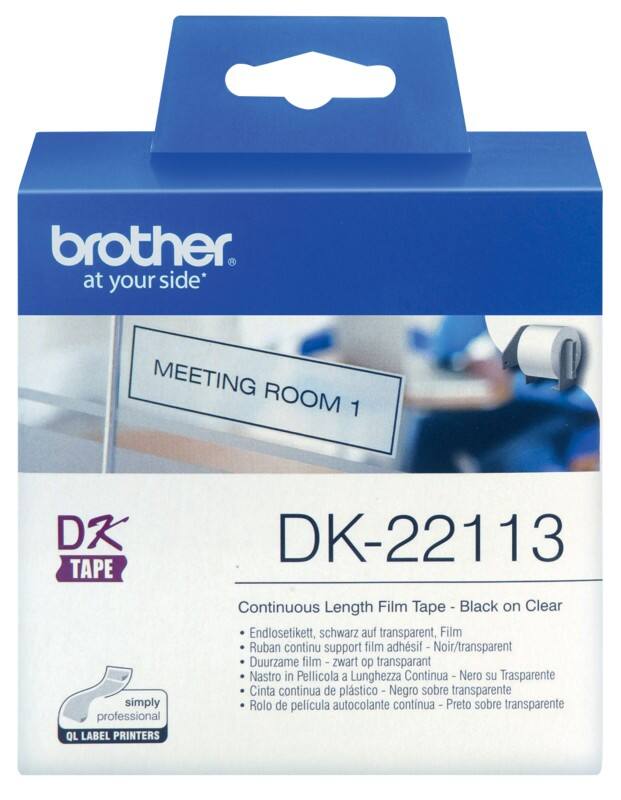 Brother Continutape DK-22113 Zelfklevend Zwart 62 mm x 15,24 m