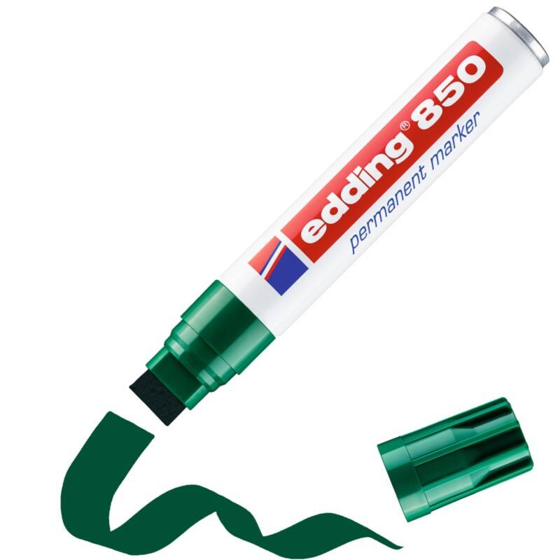 edding 850 Permanentmarker 100% Gerecycled Beitelpunt 5 - 16 mm Groen Navulbaar