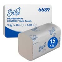 Scott Control Handdoeken M-vouw Wit 1-laags 6689 15 Rollen à 274 Vellen