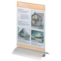 DURABLE Presenter Tafelstandaard 8588-19 A5 Transparant Acryl, aluminium 15 x 8,5 x 23,7 cm