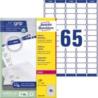 AVERY ZWECKFORM Ultragrip Etiketten UltraGrip Klevend A4 Wit 38,1 x 21,2 mm  100 Vellen à 65 Etiketten