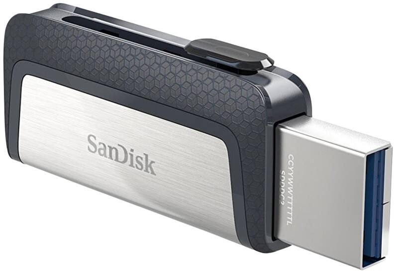 SanDisk USB 3.1 USB-stick Ultra Dual 32 GB Zwart, zilver