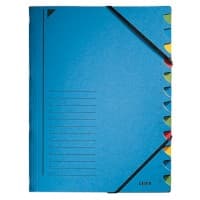 Leitz Sorteermap 7 tabs A4 Blauw karton 12 vakken (maand) 24,7 x 32 cm