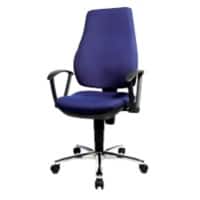 TOPSTAR Ergonomische stoel Permanent Contact Stof Vaste armleuning Blauw 110 kg Power Star Profi