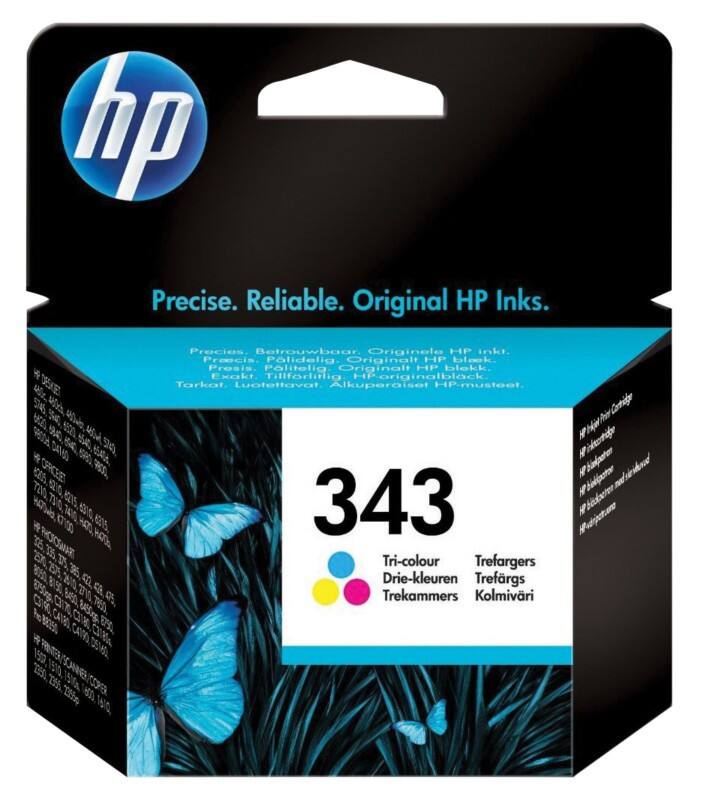 HP 343 originele inktcartridge C8766EE cyaan, magenta, geel