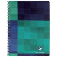 Clairefontaine Spiraalschrift A5+ Geruit Spiraal gebonden Gelamineerd Karton Kleurenassortiment 100 Pagina's 50 Vellen