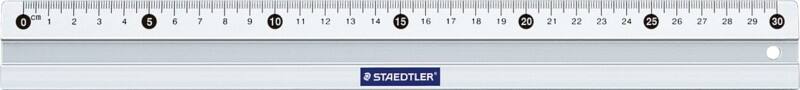 STAEDTLER Liniaal Aluminium Zilver 30 cm 563