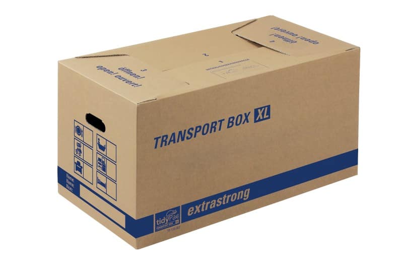 tidyPac TRANSPORT BOX extrastrong Verhuisdoos Karton 360 (B) x 690 (D) x 370 (H) mm Bruin 10 Stuks