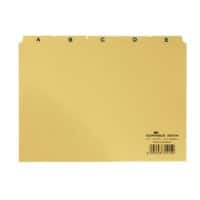 DURABLE 3650-04 Alfabetische tabbladindex Geel A5 liggend Plastic 21 x 14,8 cm 25 Stuks