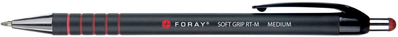 Foray Soft Grip RT-M Balpen Rood