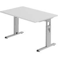 Hammerbacher Matrix Hoogteverstelbaar Bureau Rechthoekig C-Voet 1.200 (B) x 800 (D) x 850 (H) mm Aluminium, hout, kunststof, spaanplaat