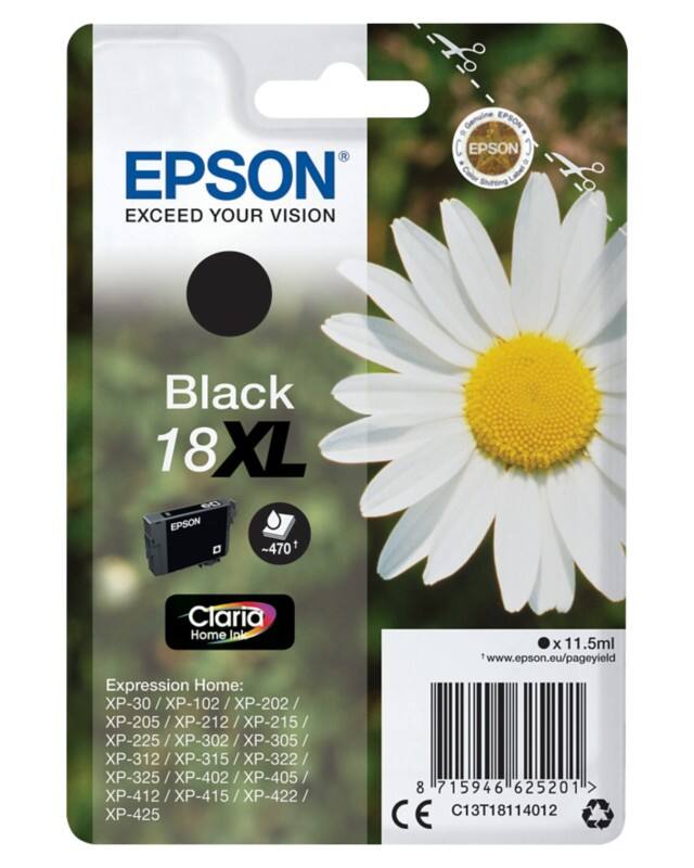 Epson 18XL Origineel Inktcartridge C13T18114022 Zwart