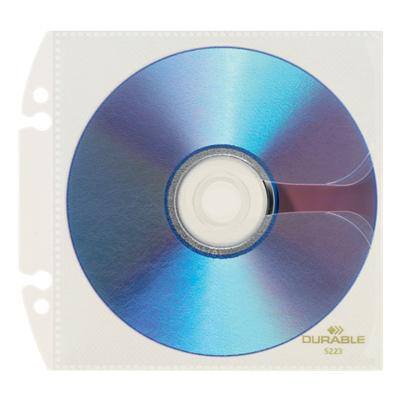DURABLE CD-/DVD hoezen Transparant 1 x CD/DVD 10 Stuks