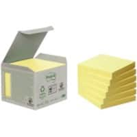 Post-it Sticky Notes Recycled 76 x 76 mm Geel 6 Stuks à 100 Vellen