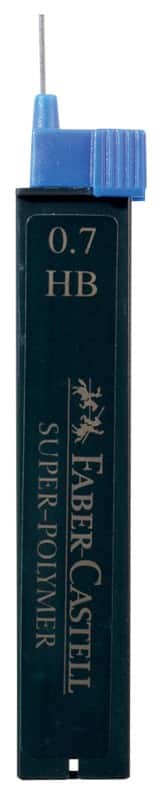 Faber-Castell Super-Polymer Vulpotlood-vulling 0,7 mm HB Zwart 12 Stuks