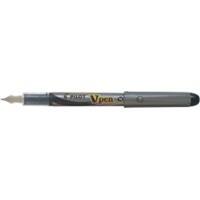 Pilot V-Pen silver Met dop Vulpen 0,5 mm Medium Zilver