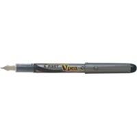 Pilot V-Pen silver Met dop Vulpen 0,5 mm Medium Zilver