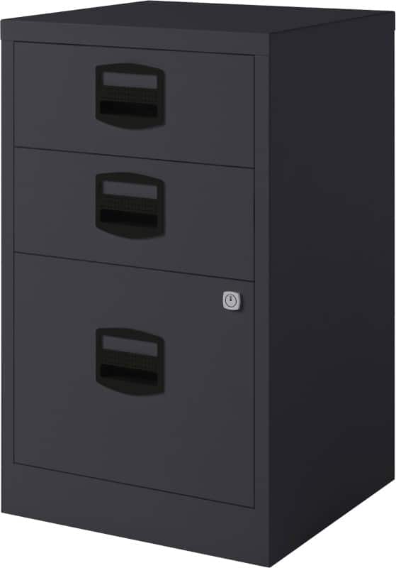 Bisley Homefilers 1 Lade laden Zwart 413 x 400 x 672 mm