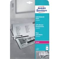 AVERY Zweckform Zelfklevende Film 3482 A4 Matt 21 x 29.7 cm Transparent Rechthoekig 25 Vellen