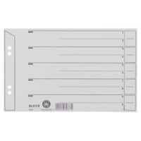 Leitz Numerieke tabbladen Gerecycled A5 Grijs Karton Rechthoekig 4 Gaten 1656 100 Stuks 