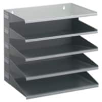 DURABLE Metaal Set van 4 brievenbakjes 360 x 250 x 250 mm Grijs