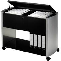 DURABLE Hangmappenwagen A6586-3719 2 Vakken Zilver, zwart 985 x 440 x 695 mm