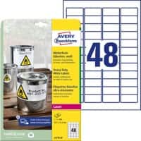 AVERY Zweckform L4778-20 Speciale etiketten A4 Wit 45,7 x 21,2 mm 20 Vellen à 48 Etiketten