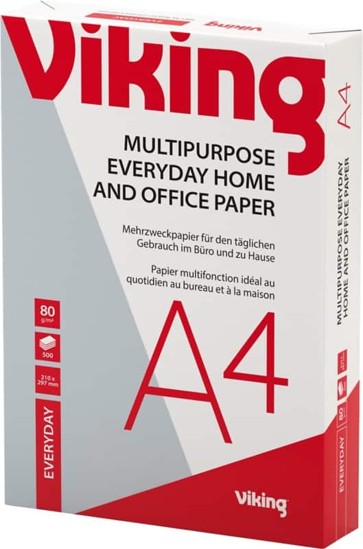 Viking Everyday A4 Kopieerpapier Wit 80 g/m² Glad 500 Vellen