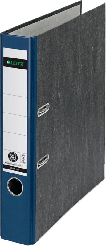 Leitz 180° Smal Ordner A4 52 mm Blauw 2 Ringen 1050 Karton Wolkenmarmer Staand Gerecycled