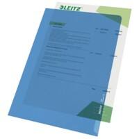 Leitz Standard L-map A4 Blauw PP (Polypropeen) 130 micron 100 Stuks