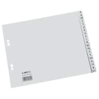 Hetzel A - Z Alfabetische tabbladen A5 Grijs 20 tabs PP (Polypropeen) 4 Gaten 252412
