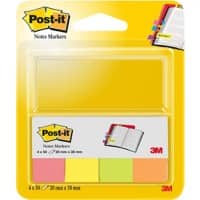 Post-it Index 2 x 3,8 cm Kleurenassortiment 50 Strips