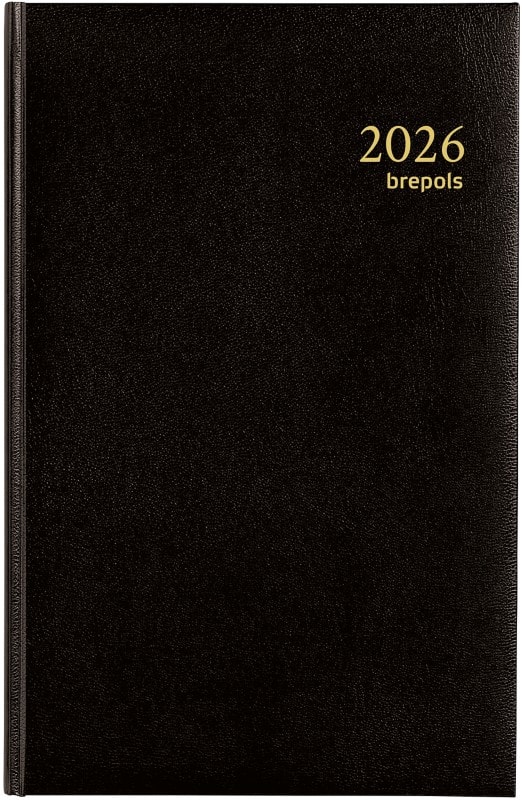 Brepols Saturnus kort Lima Agenda 2026 Speciaal 1 Dag per pagina Duits, Engels, Frans, Nederlands Zwart 0,216,1256,01,6,0