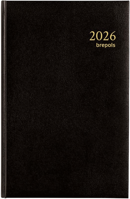 Brepols saturnus agenda 2025 speciaal 1 dag per pagina duits, engels, frans, nederlands zwart 0. 216. 1256. 01. 6. 0