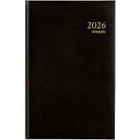 Brepols Saturnus Agenda 2025 Speciaal 1 Dag per pagina Duits, Engels, Frans, Nederlands Zwart 0.216.1256.01.6.0