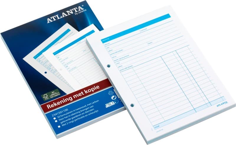 Djois Rekeningenblok Blauw A5 70 g/m² 2  à 50 Vellen