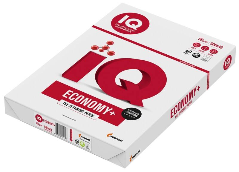 IQ Economy+ A3 Kopieerpapier Wit 80 g/m² Glad 500 Vellen