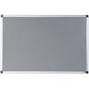 Bi-Office Prikbord Magnetisch Wandmontage Keramiek, Staal 90 (B)x60 (H) cm Aluminium Grijs