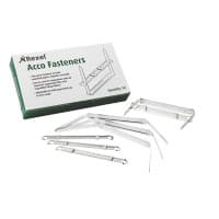 Rexel Snelhechterstrips Acco Twinlock Fasteners 70850 Zilver Metaal 5 x 8 cm 50 Stuks