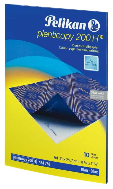 Pelikan 434738 Carbonpapier A4 28 g/m² 21 x 29,7 cm Blauw 10 Vellen