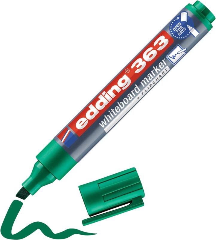 edding 363 Niet-permanent Whiteboard-marker Groen Breed Beitelpunt 1 - 5 mm
