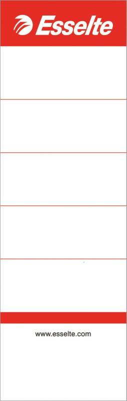Esselte Kartonnen Rugetiketten 81080 Voor Esselte No.1 Power Ordners 75 mm Lichtgrijs  50 x 158 mm 100 Stuks