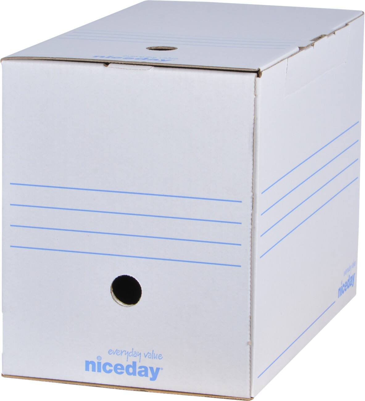 Niceday Archiefdozen A4 Wit 100% gerecycleerd karton 20 x 33,5 x 24,5 cm 10 Stuks