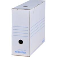 Niceday Archiefdozen A4 Wit 100% gerecycleerd karton 10 x 33,5 x 24,5 cm 10 Stuks
