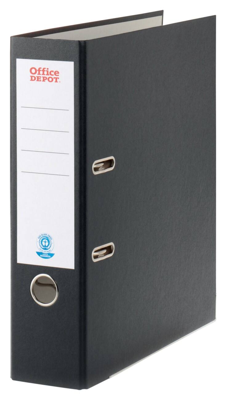 Office Depot Ordner 80 mm Mat Karton 2 ringen A4 Zwart